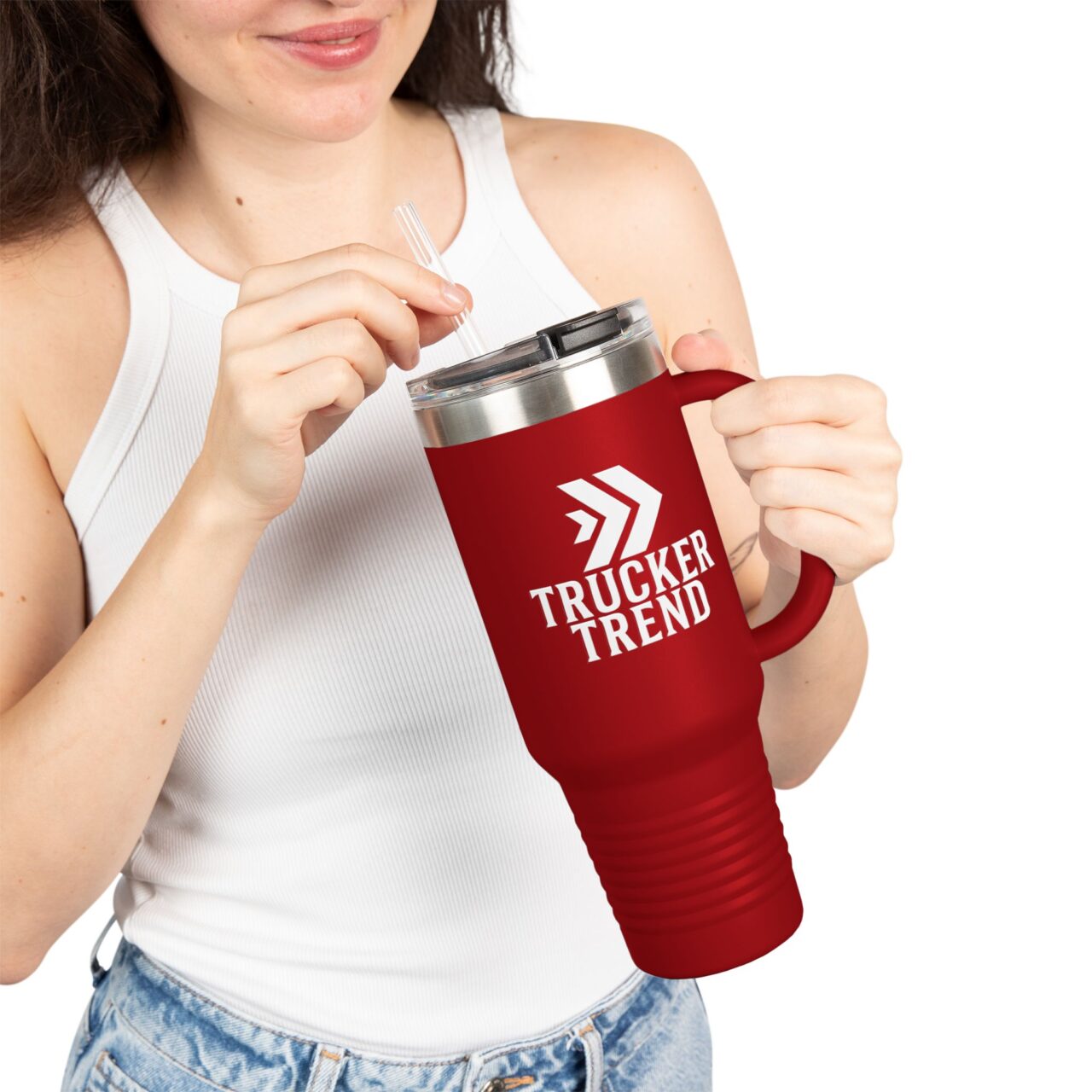 Trucker Trend 40oz Insulated Travel Mug - Image 5